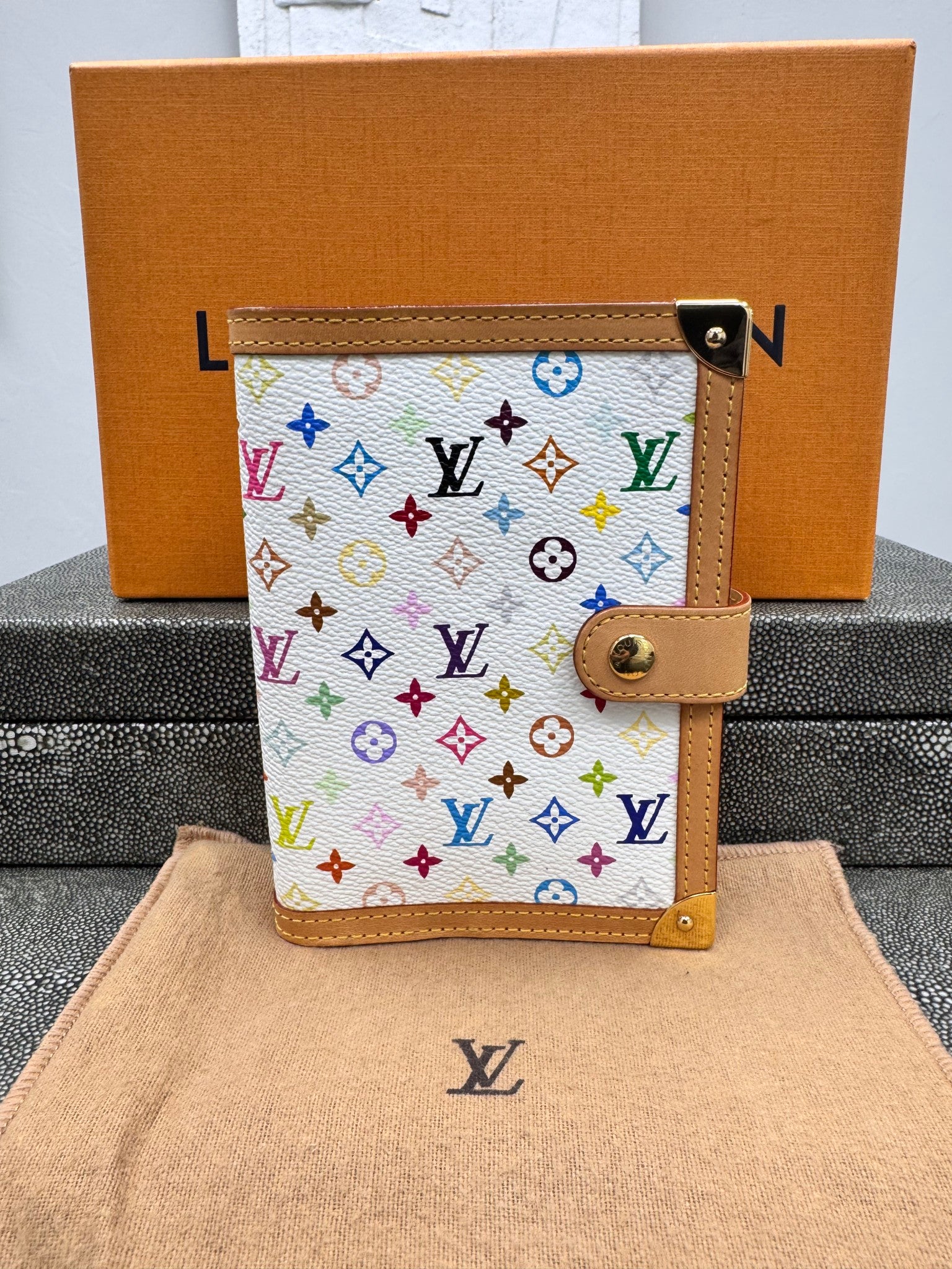 LIKE NEW - Louis Vuitton Multicolor Monogram Agenda PM