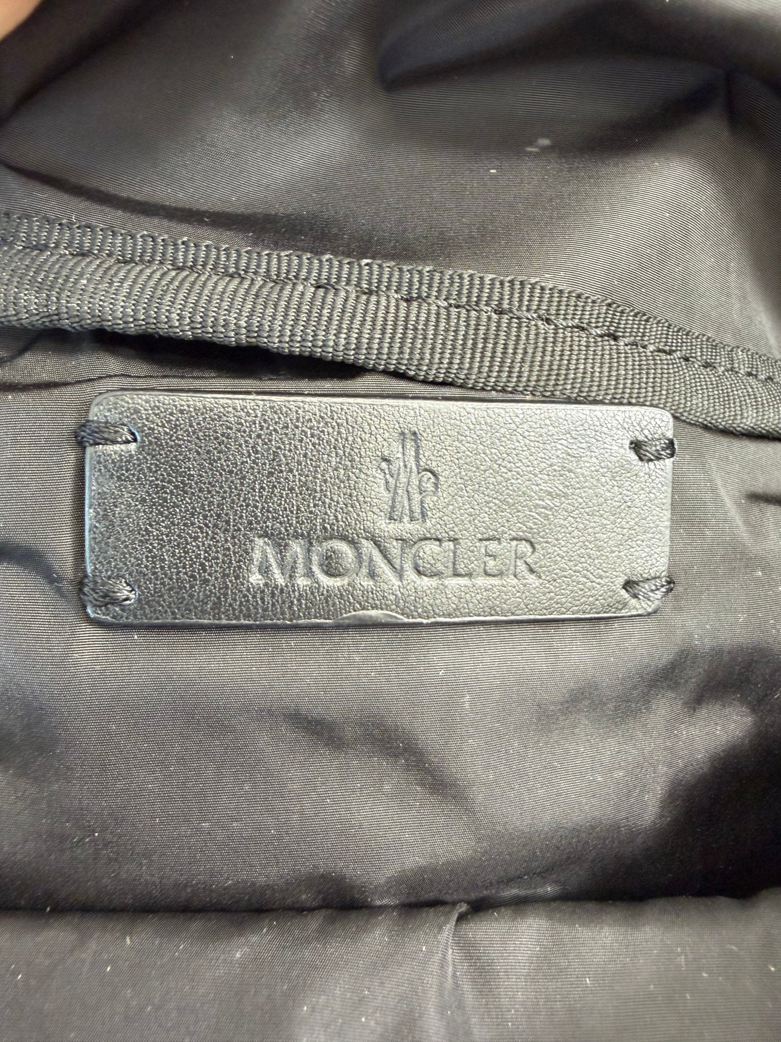 Moncler Durance Black Canvas Bum Bag