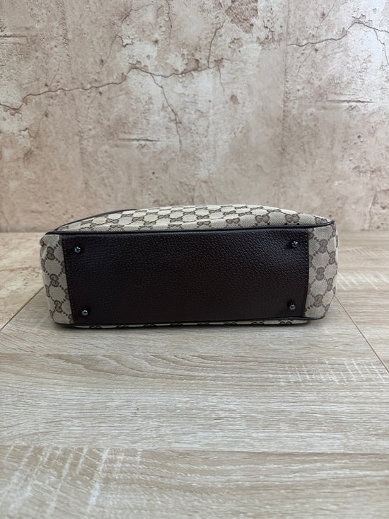 Gucci GG Brown Canvas Tote Bag