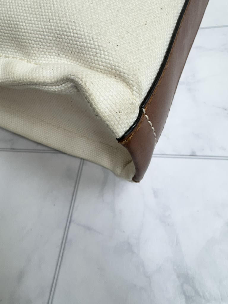 Jimmy Choo Beige Canvas And Leather Tote Bag