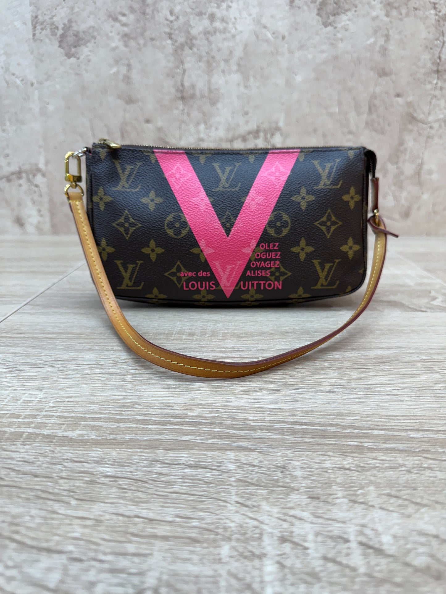 Louis Vuitton Monogram V Line Pochette Shoulder Bag