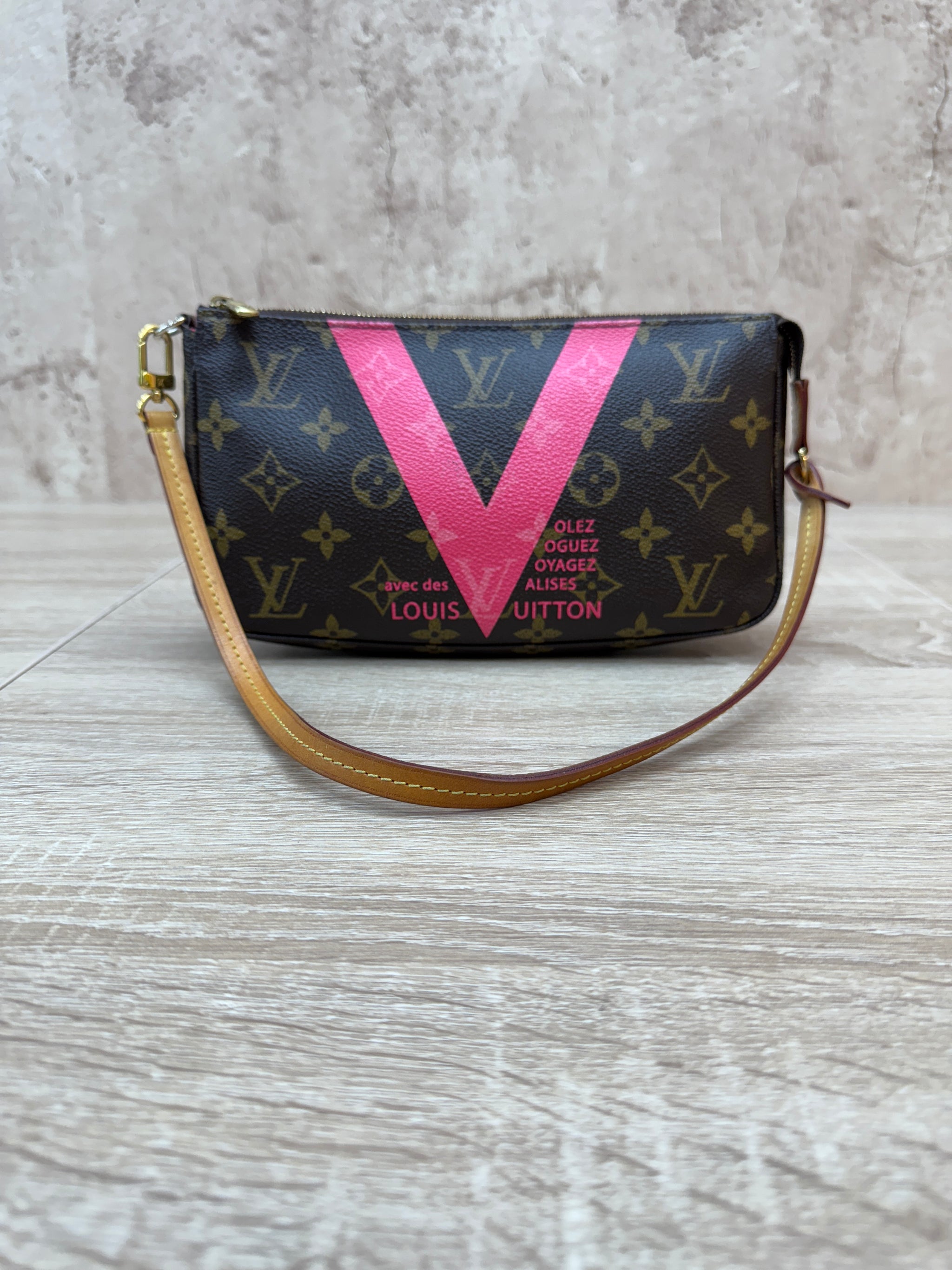 Louis Vuitton Monogram V Line Pochette Shoulder Bag