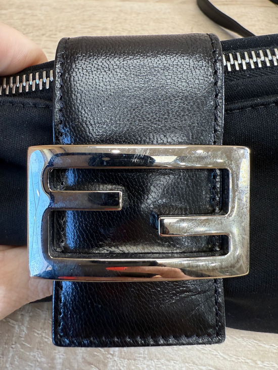 Fendi Black Nylon Shoulder Bag