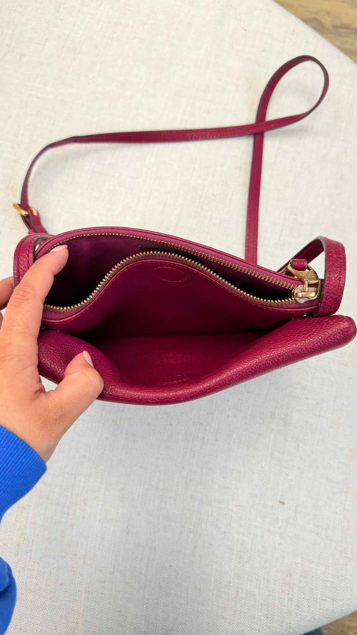 Louis Vuitton Grape Empreinte Leather Twice Crossbody
