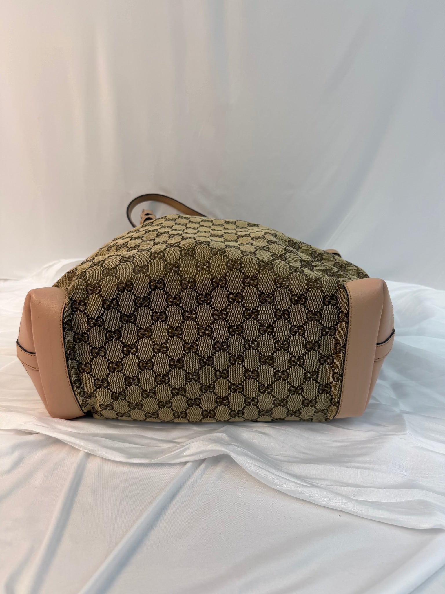 Gucci Brown Canvas GG Print Craft Tote Bag