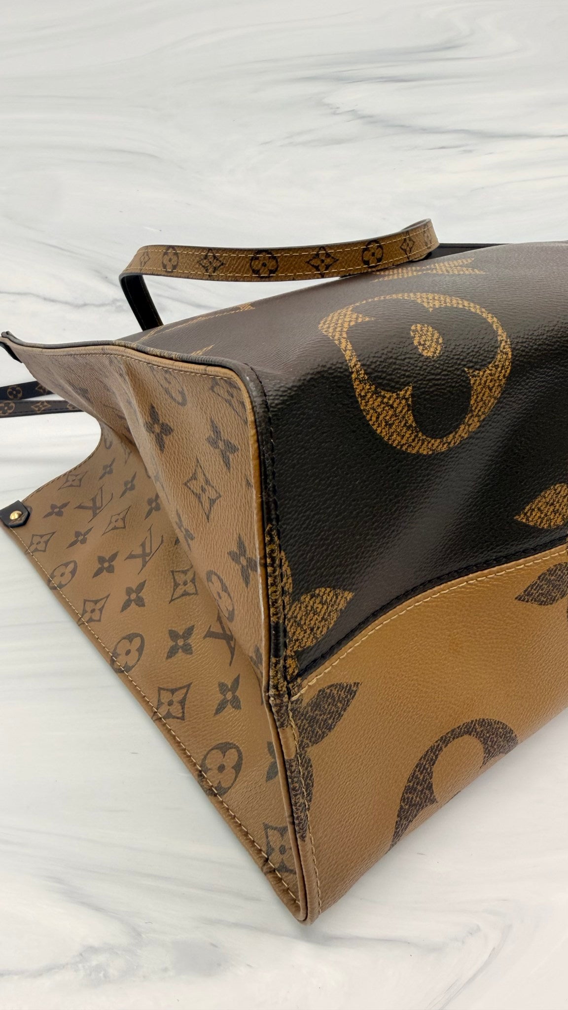 Louis Vuitton Giant Monogram Reverse On The Go GM Tote Bag 