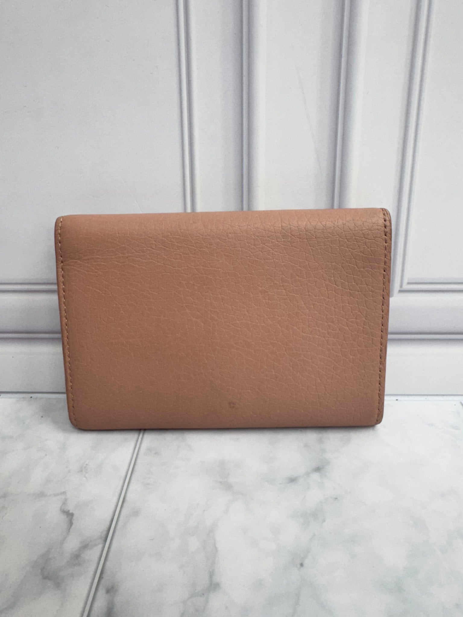 Louis Vuitton Pink Portefeuille Capucines Perforated Flower Compact Wallet