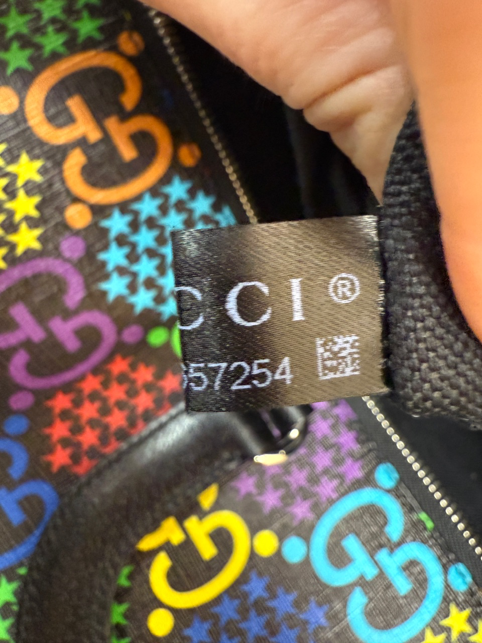 LIKE NEW- GUCCI GG Psychedelic Medium Duffle Bag