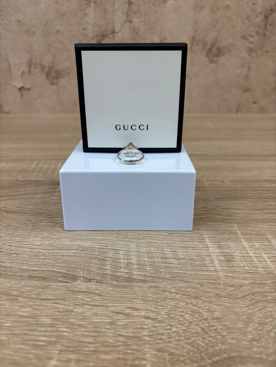 Gucci Sterling Silver Feline Ring