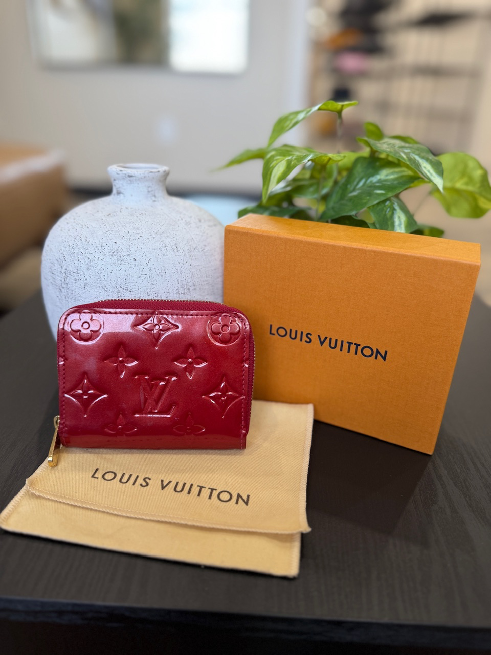 Louis Vuitton Red Venis Compact Wallet 