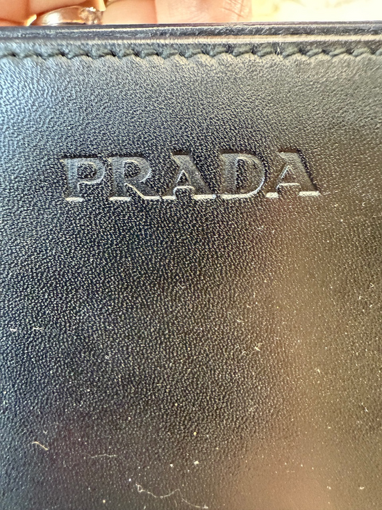 Prada Black Leather Shoulder Bag