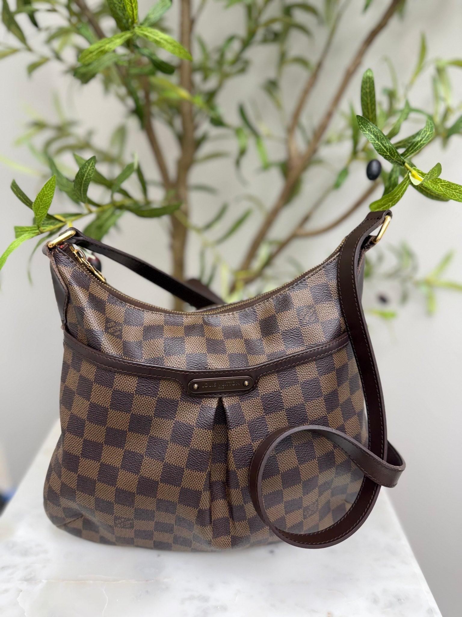 Louis Vuitton Damier Ebene Bloomsbury Shoulder Bag 