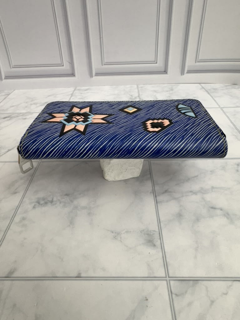 Louis Vuitton Blue Epi Azteque Zippy Wallet