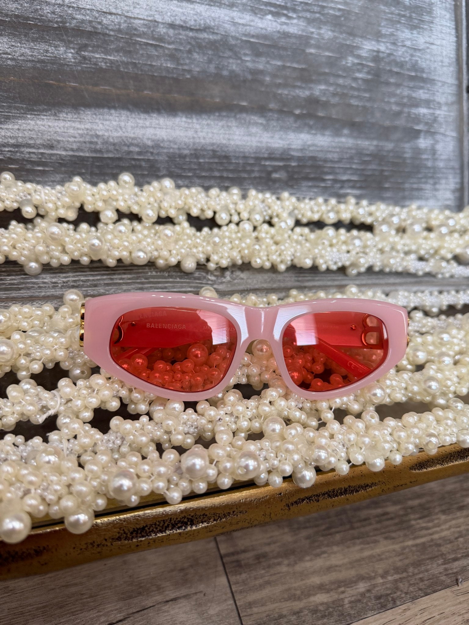 LIKE NEW- Balenciaga Pink New Trend Sunglasses