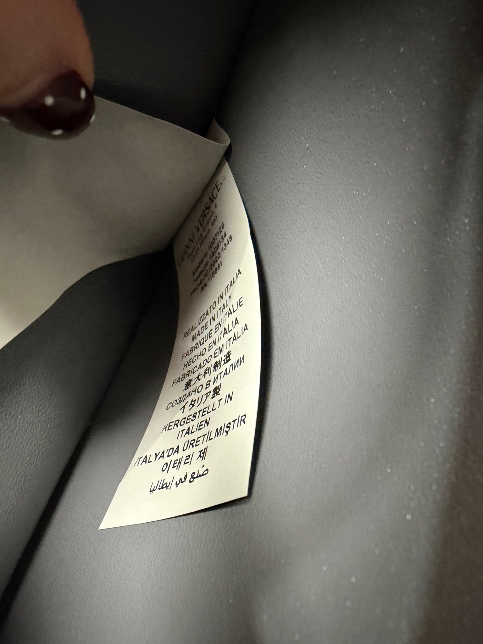 LIKE NEW- Versace Grey Calfskin Medium Greca Goddess Shoulder Bag