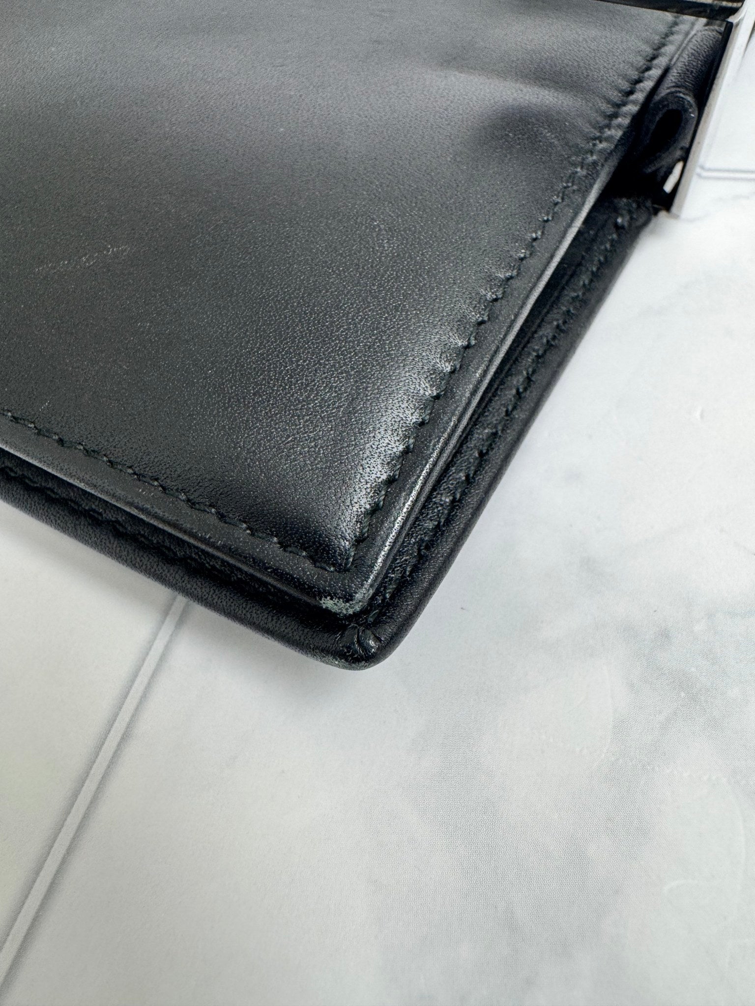 Gucci Black Leather Agenda 