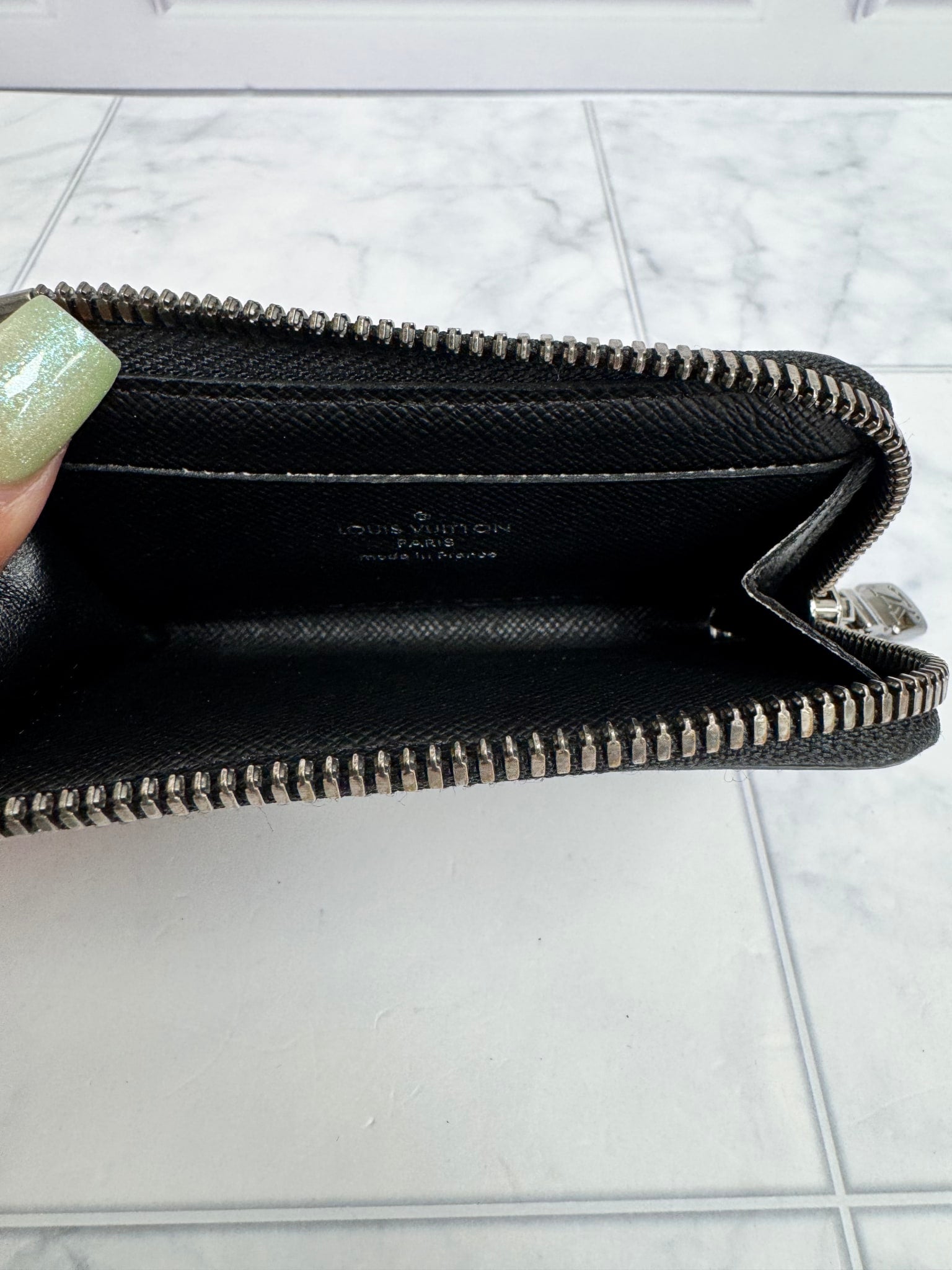 Louis Vuitton Monogram Eclipse Zippy Coin Purse