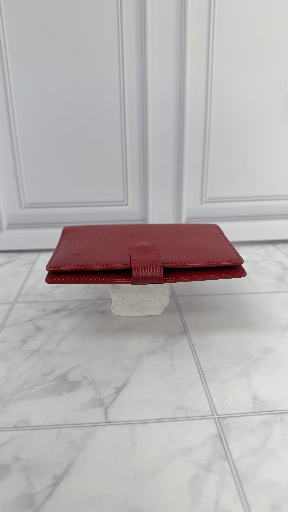 Louis Vuitton Red Epi Leather Passport Agenda Cover PM