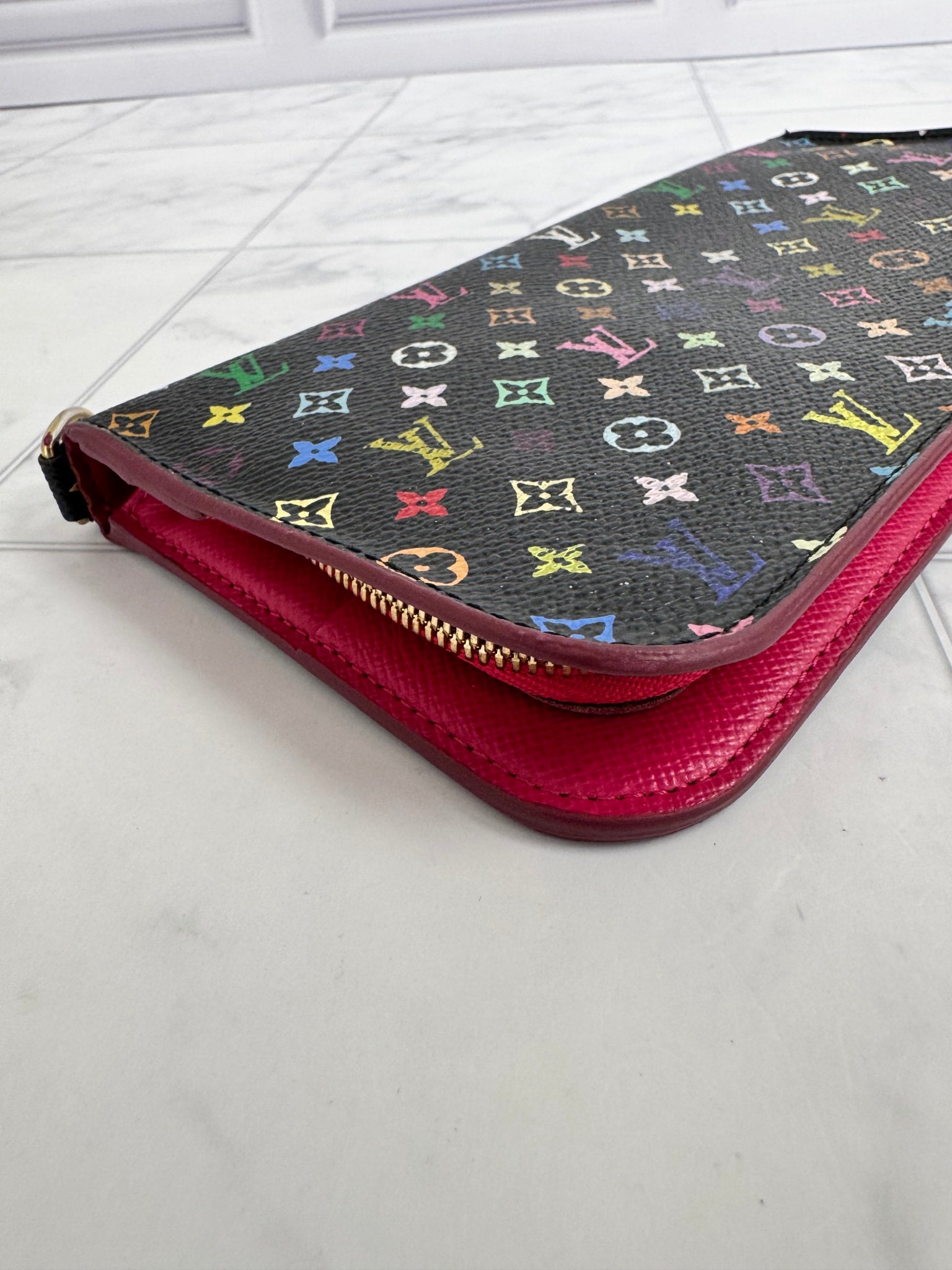 Louis Vuitton Black Monogram Multicolor Insolite Long Wallet