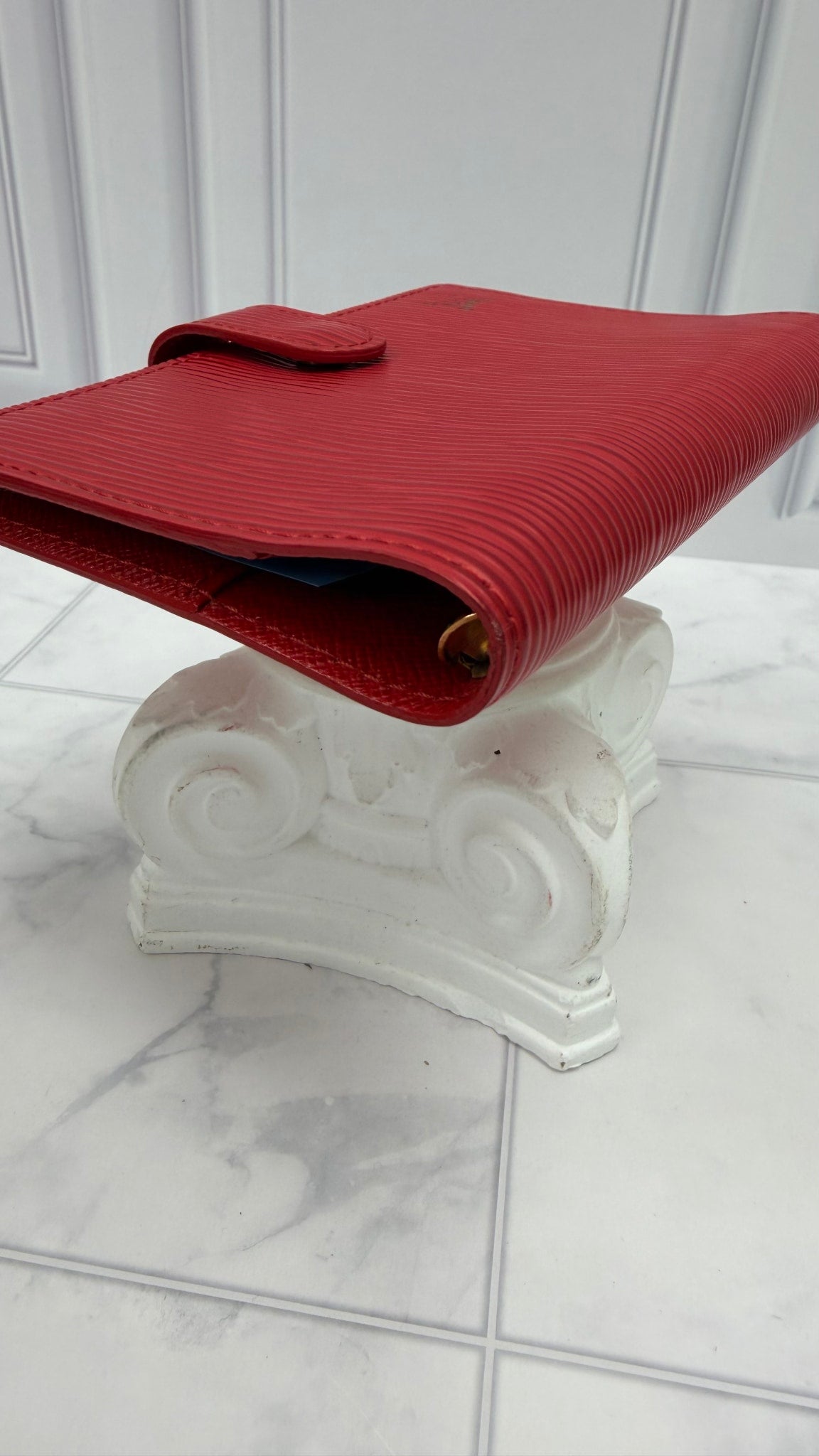 Louis Vuitton Red Epi Passport Agenda PM