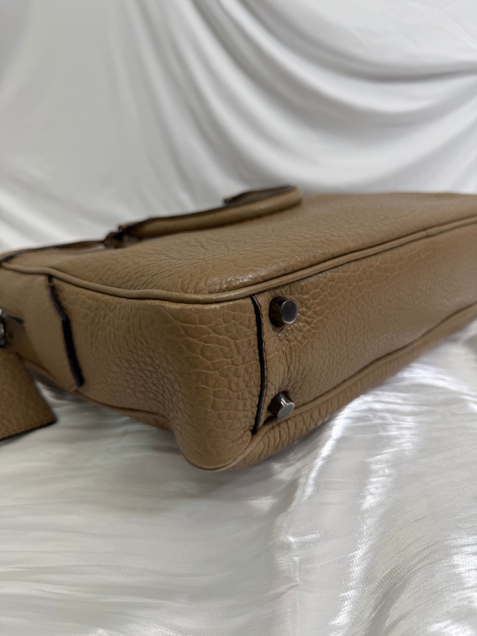 Burberry Beige Leather Briefcase