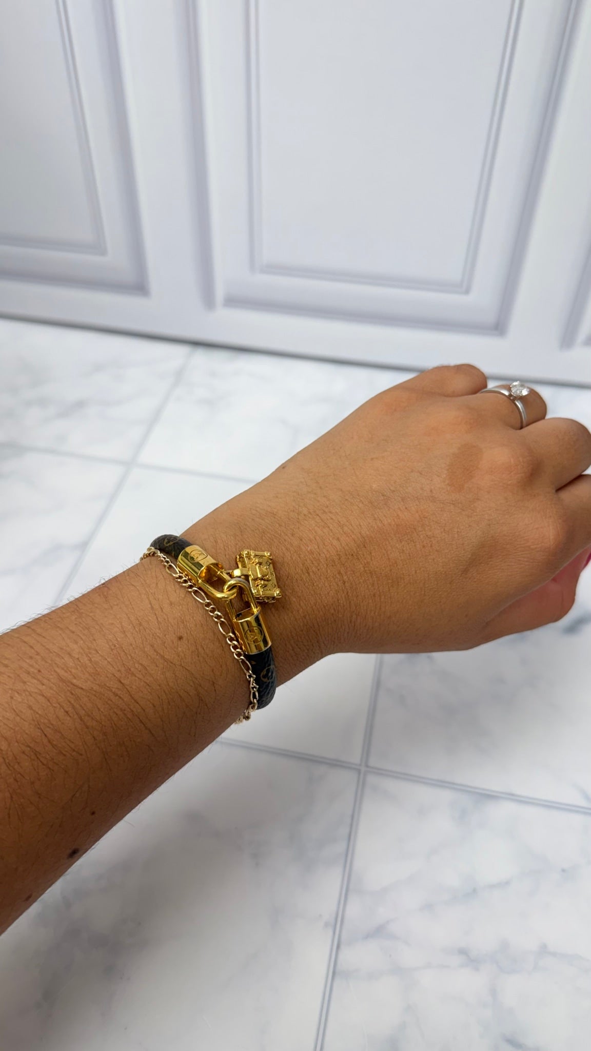 Louis Vuitton Monogram Petite Malle Bracelet