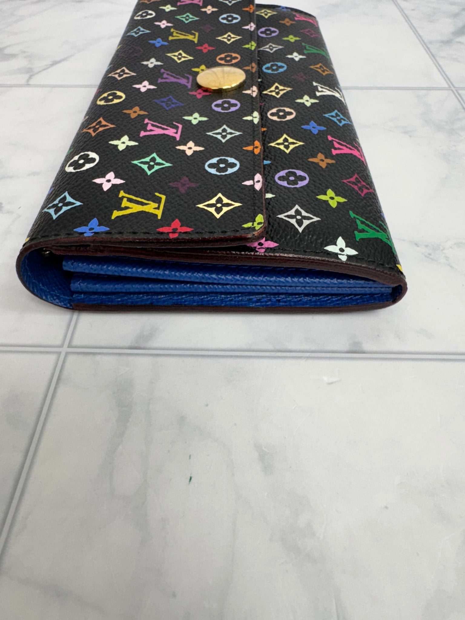 Louis Vuitton Black Multicolor Monogram Sarah Wallet 
