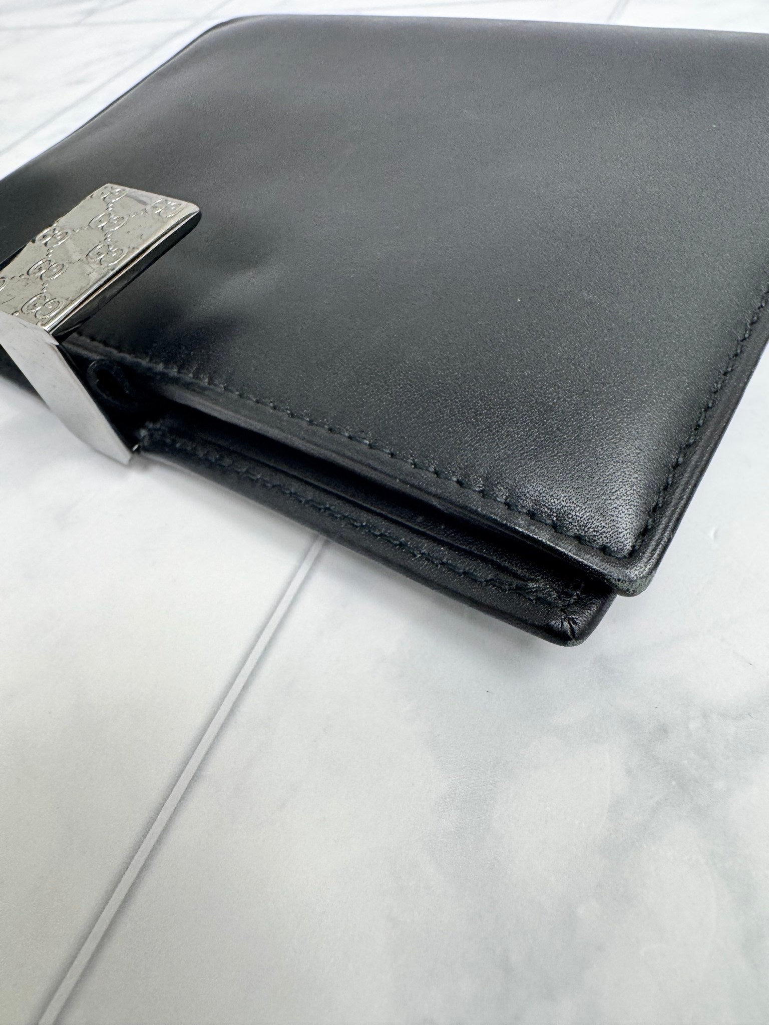 Gucci Black Leather Agenda 
