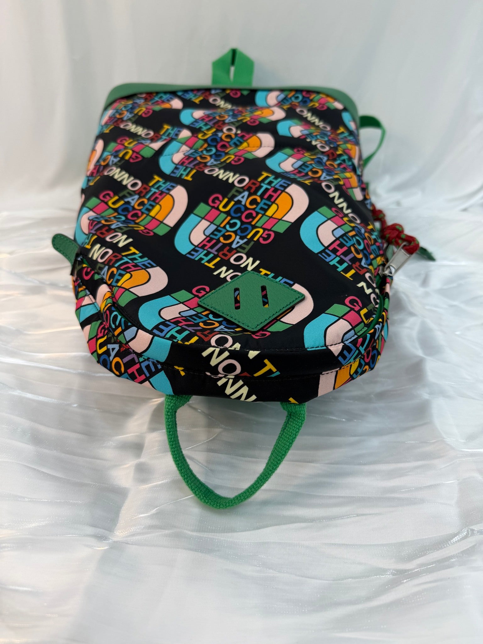 Gucci X The North Face Green Nylon Medium Backpack