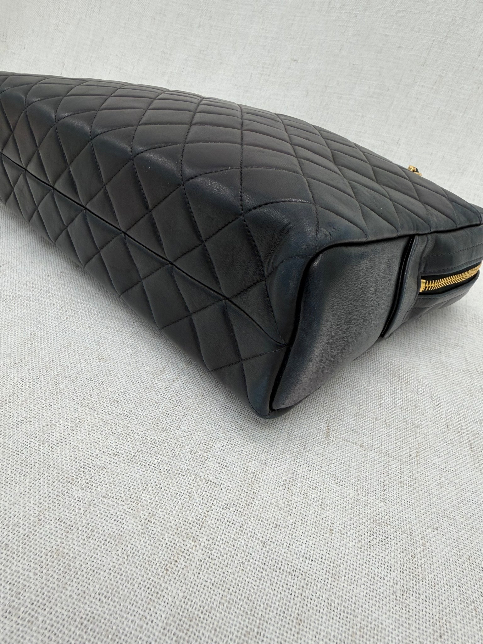 Chanel Black Quilted Lambskin Dome Chain Shoulder Bag