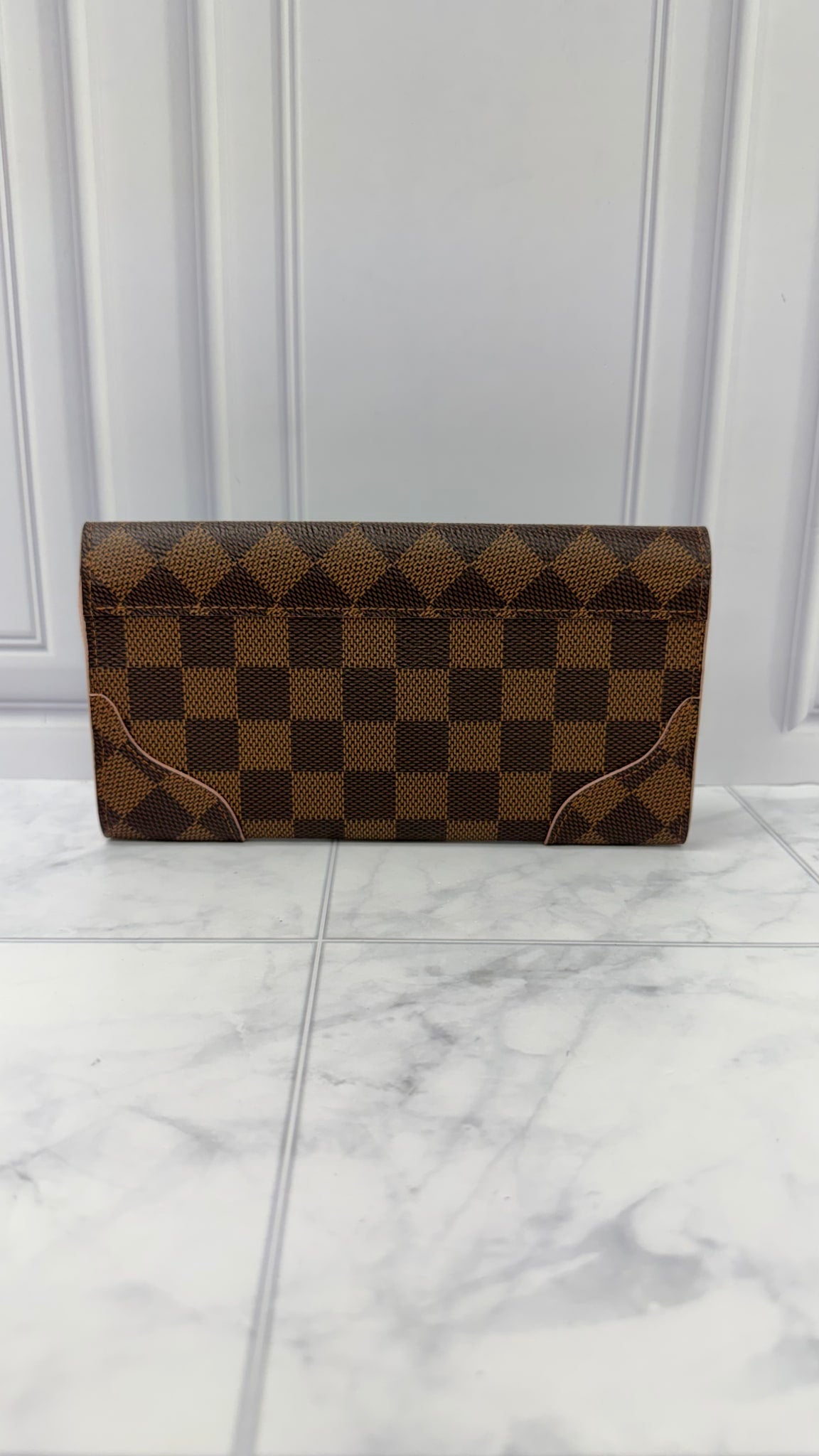 Louis Vuitton Pink Damier Ebene Caissa Wallet