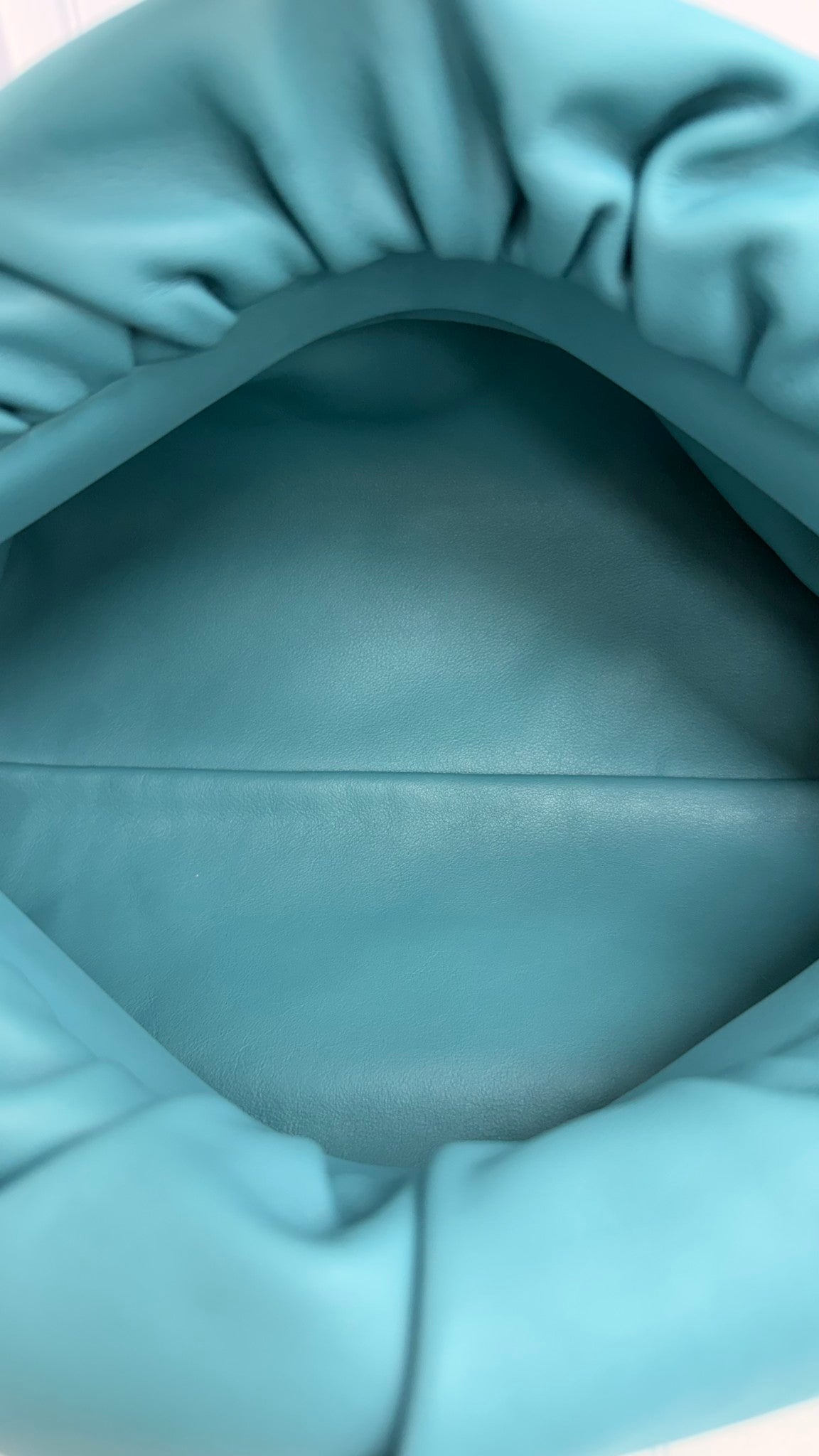 Bottega Veneta Teal Lambskin Leather The Chain Pouch