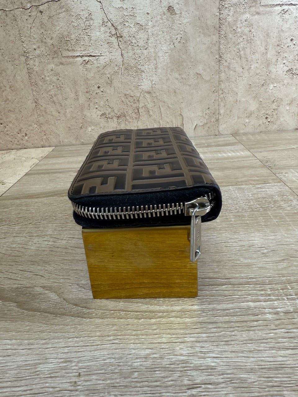 Fendi Zucca Leather Zippy Long Wallet 