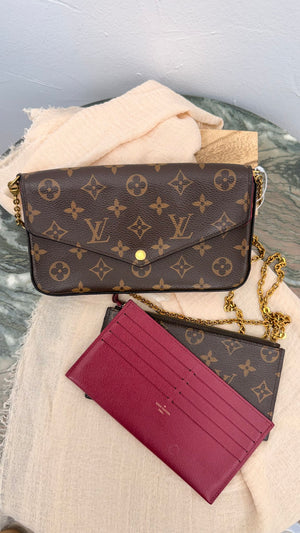 Louis Vuitton Monogram Fuchsia Pochette Felicie