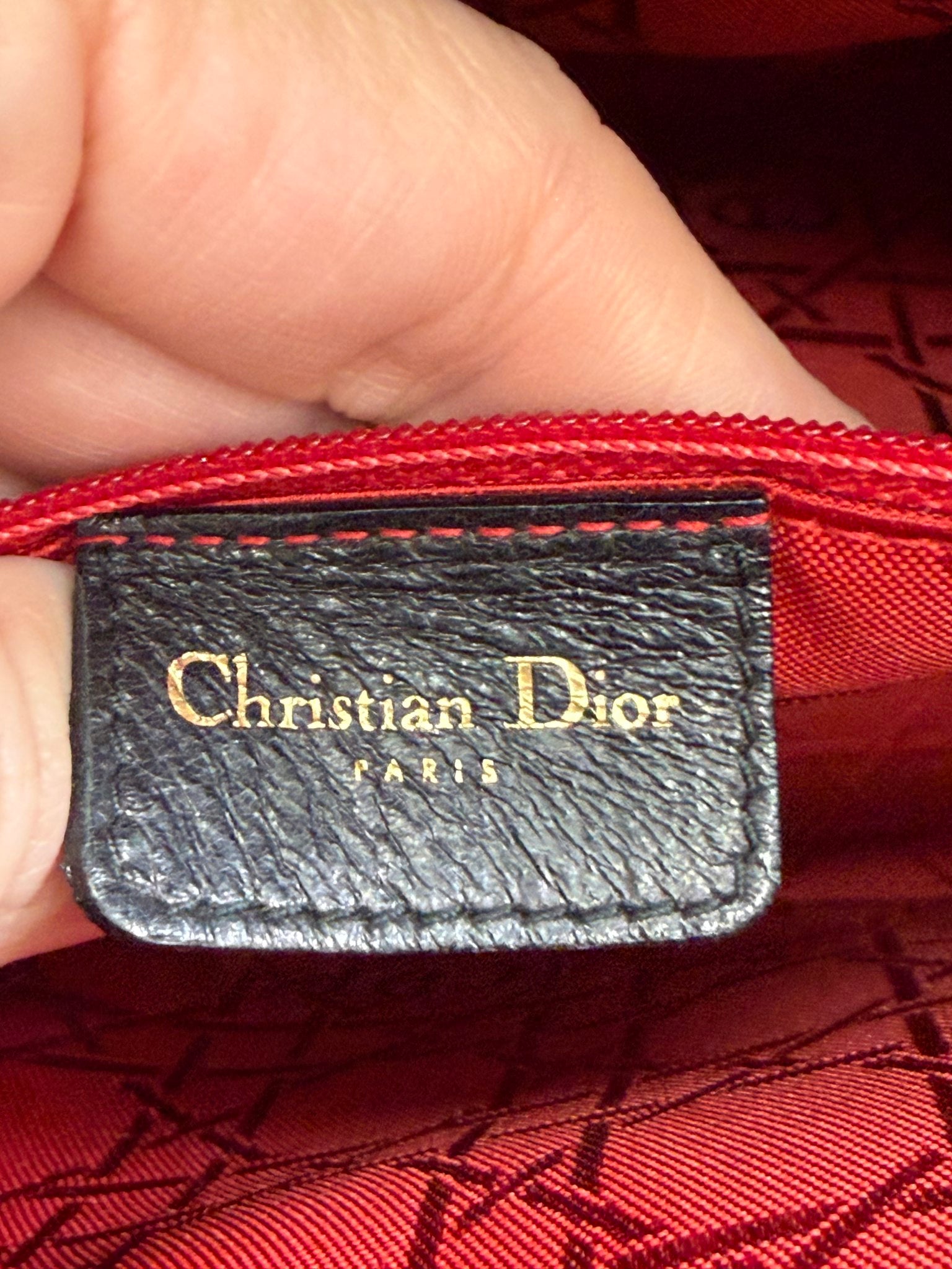 Christian Dior Black Cannage Lambskin Large Lady Dior