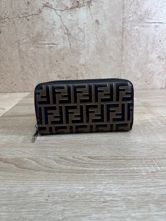 Fendi Zucca Leather Zippy Long Wallet 