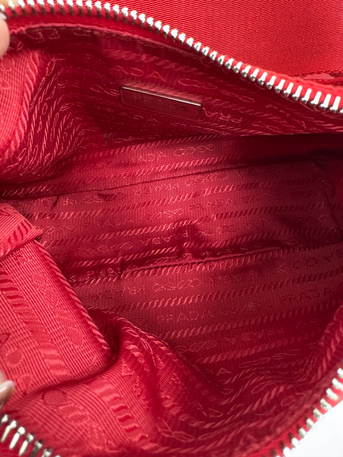 Prada Red Nylon Re-Edition 2005 Crossbody Bag