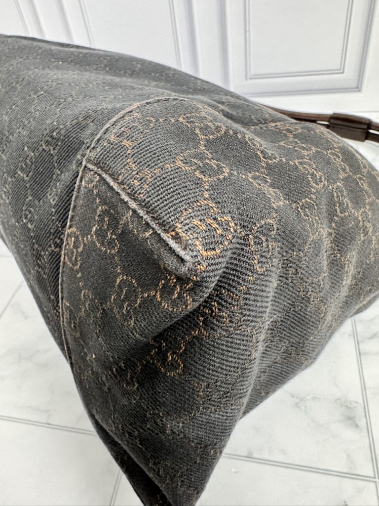 Gucci Brown GG Monogram Canvas Shoulder Bag