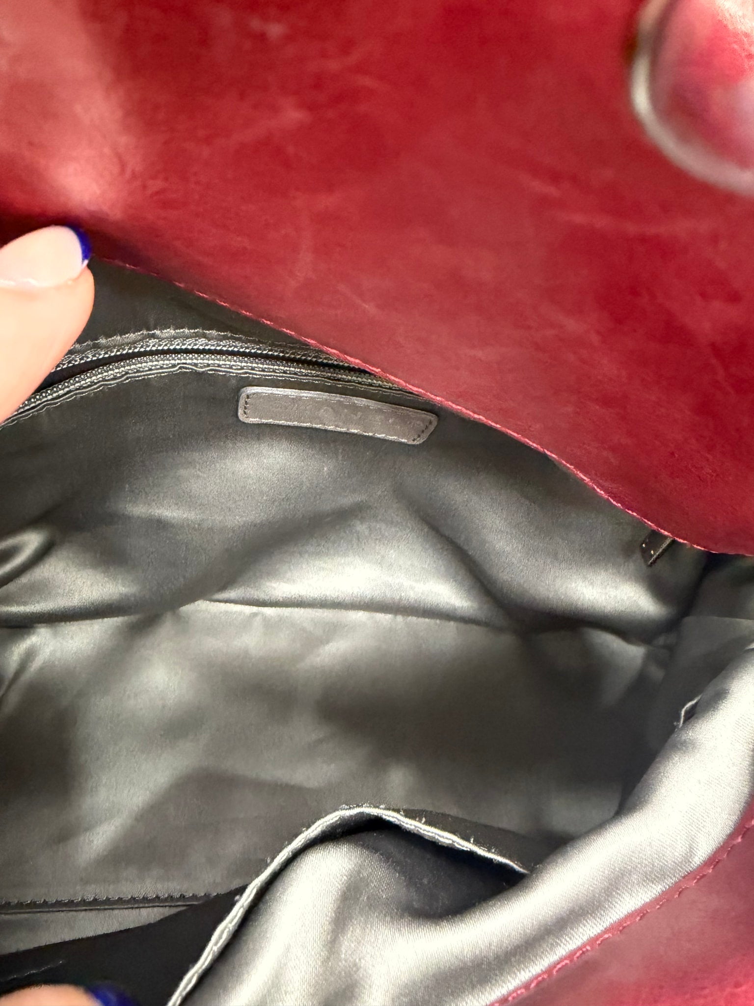 Chanel Burgundy Calfskin CC Soho Chain Shoulder Bag