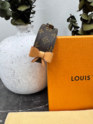 LIKE NEW - Louis Vuitton Monogram Address Wish Wrap Bracelet