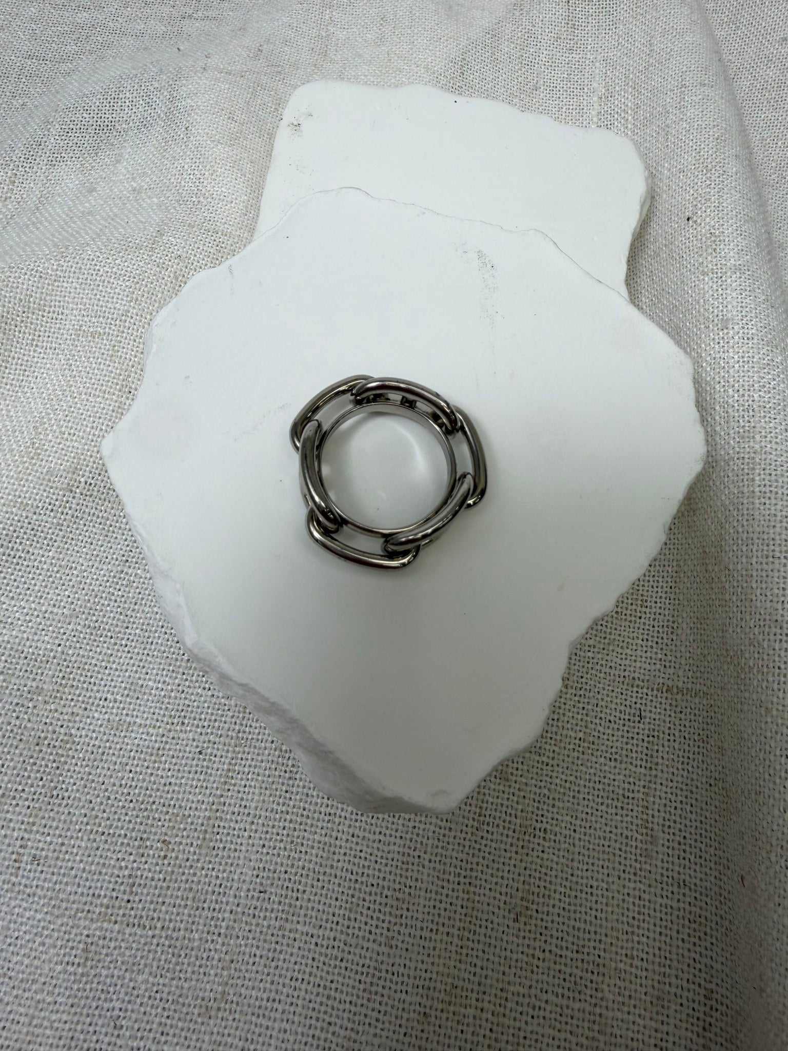 Hermes Silver Regate Scarf Ring 