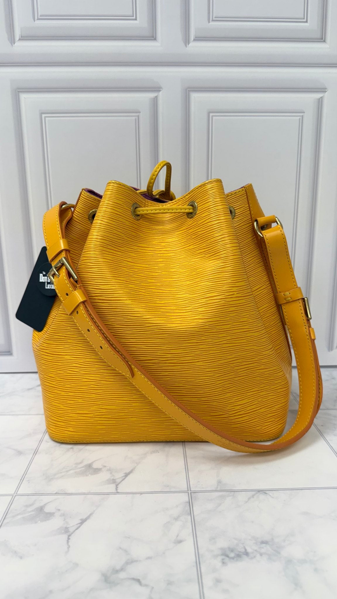 Louis Vuitton Yellow Epi Leather Petite Noe Shoulder Bag 