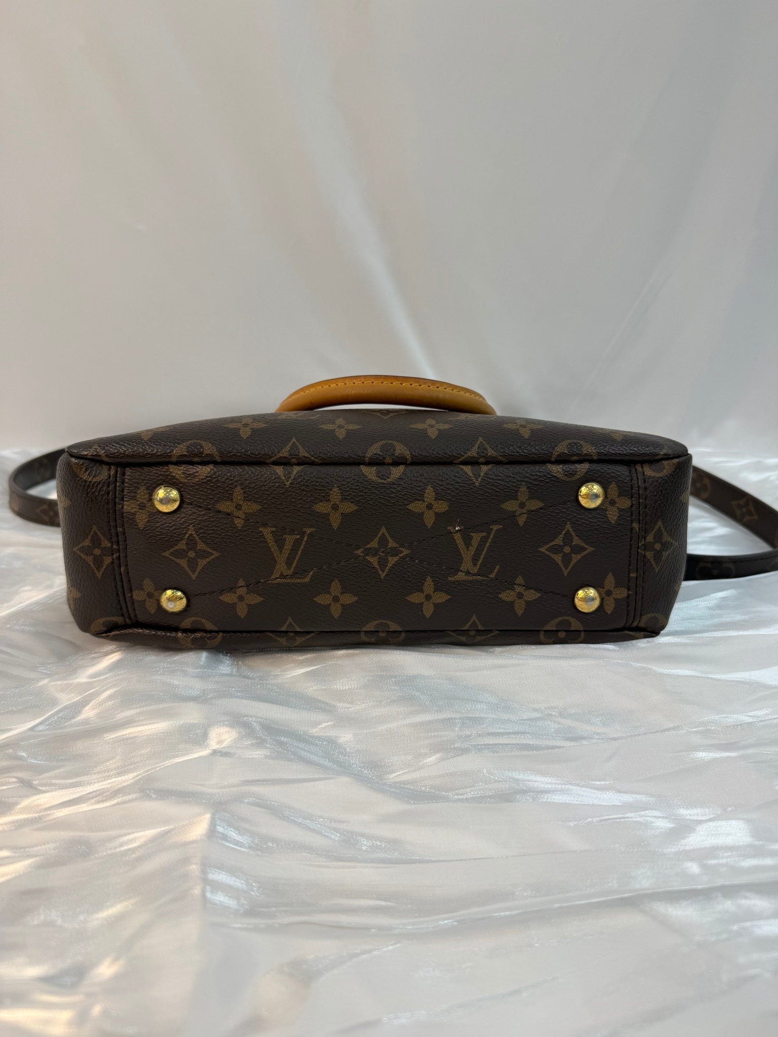 Louis Vuitton Monogram And Red Leather Pallas BB Bag