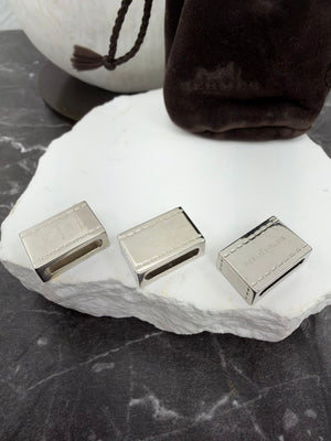 Hermes Silver Tone Bijoux De Twilly 3 Piece Set Scarf Ring