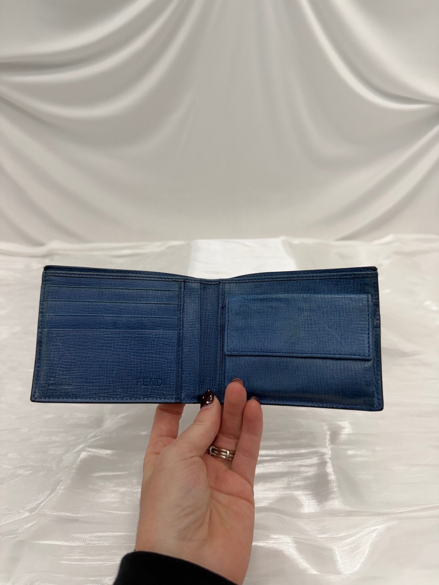 Fendi Black Zucca Coated Canvas Bifold