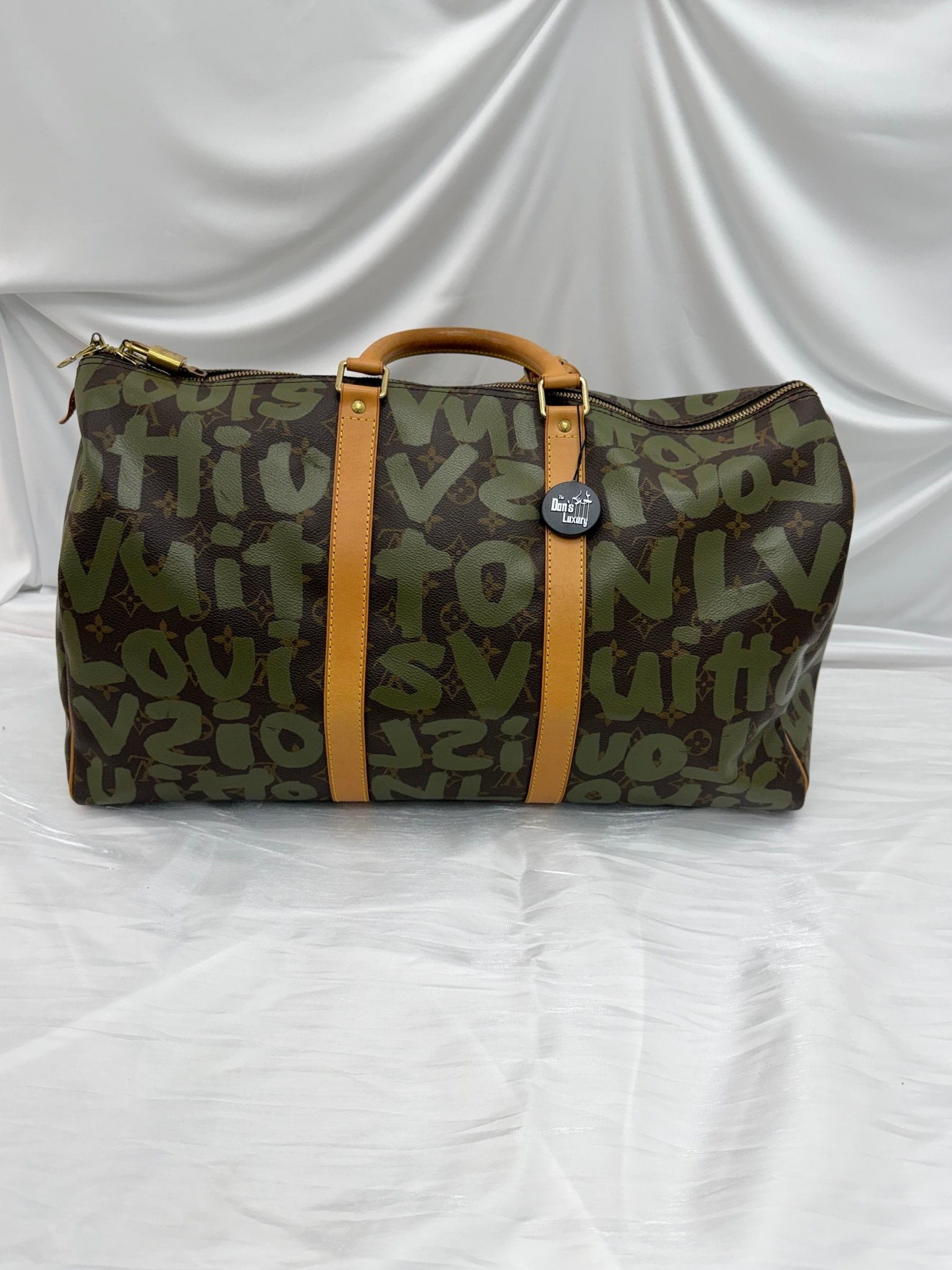 Louis Vuitton x Stephen Sprouse Monogram Green Graffiti Keepall 50
