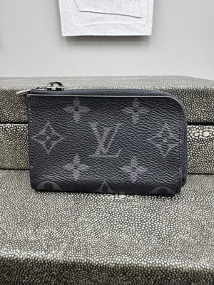 Louis Vuitton Eclipse Monogram Porte Monnaie Jour Coin Case