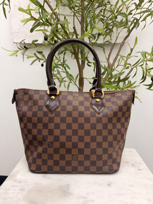 Louis Vuitton Damier Ebene Saleya Tote Bag PM