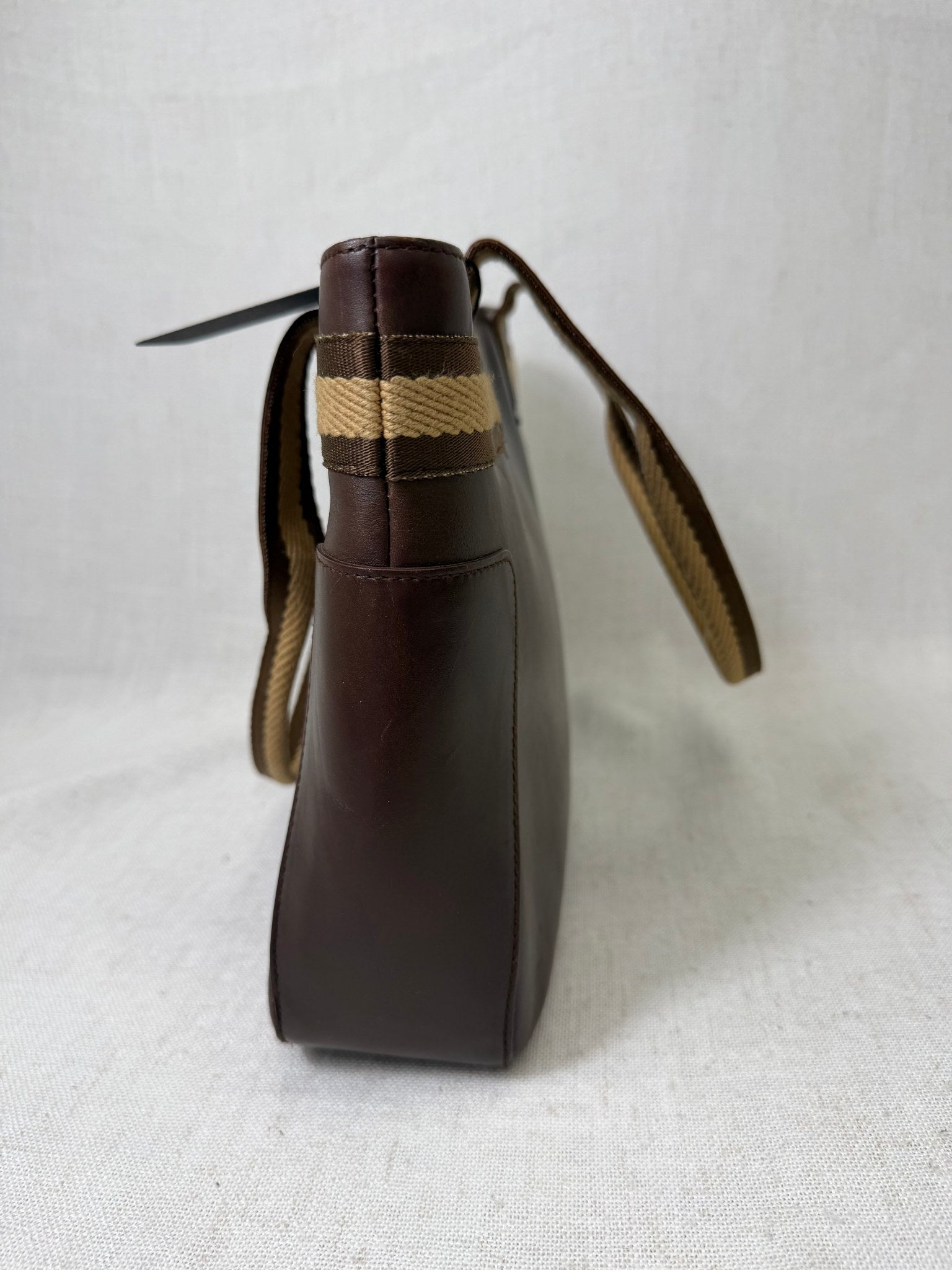 Gucci Brown Leather Tote Bag