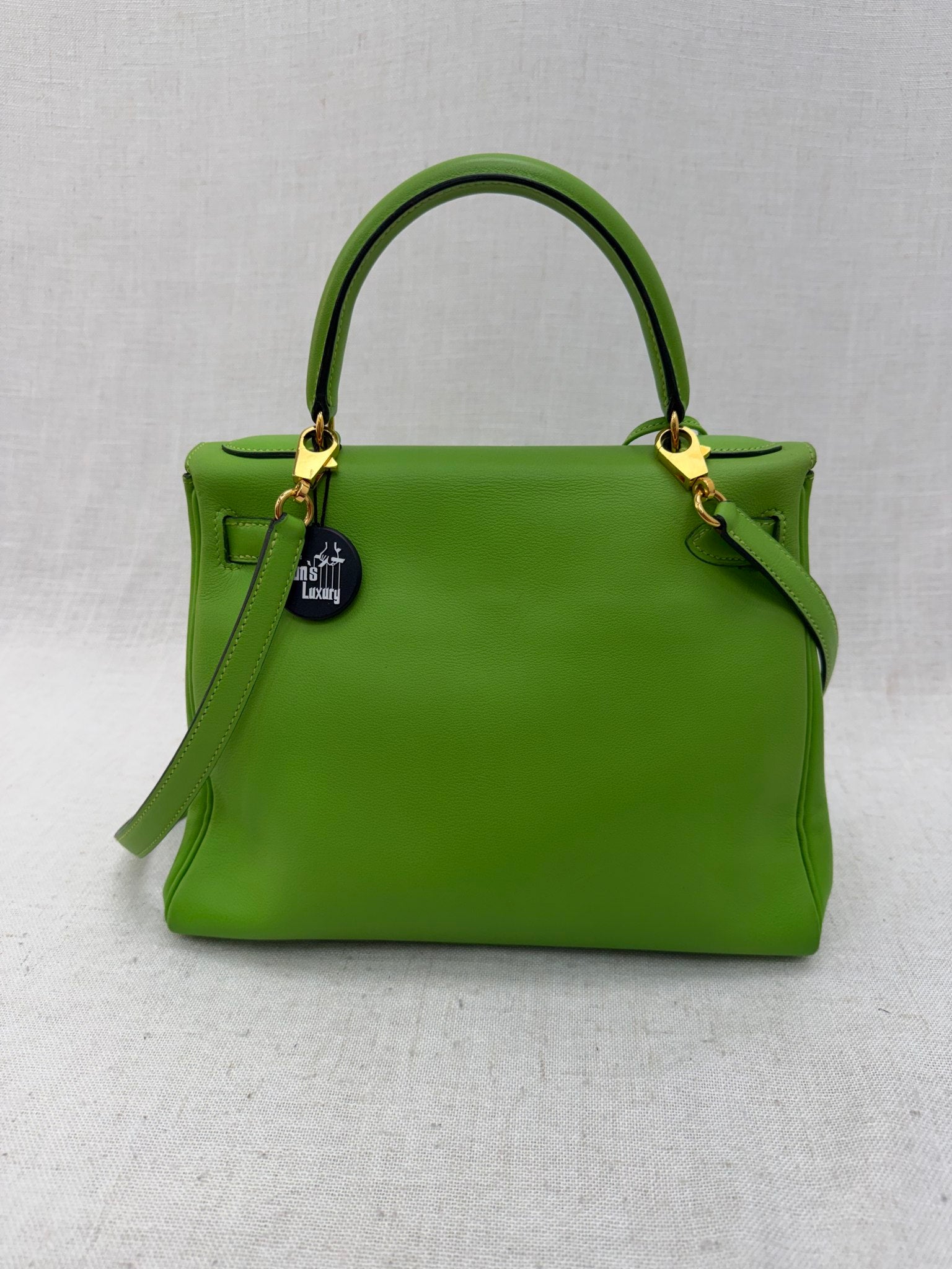 Hermes Vert Cru Swift Leather Kelly Retourne 28 GHW